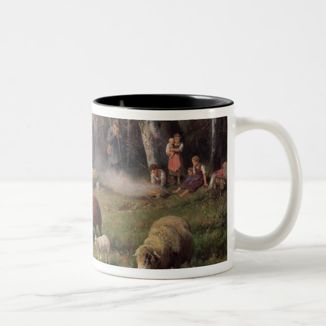 Caneca De Café Em Dois Tons A família do pastor (Direita)