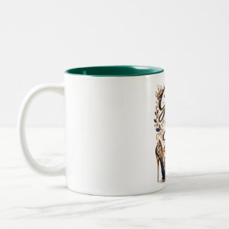 Caneca De Café Em Dois Tons A graça me trouxe aqui, a alegria me leva adiante