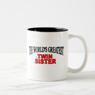 Caneca De Café Em Dois Tons A grande irmã gêmea do mundo