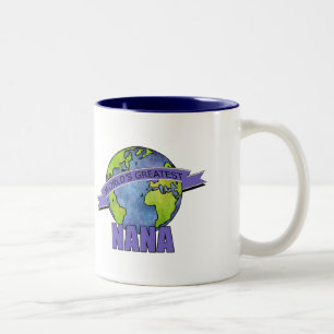 Caneca De Café Em Dois Tons A grande Nana do mundo