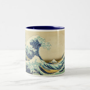 Caneca De Café Em Dois Tons A Grande Onda na Costa de Kanagawa