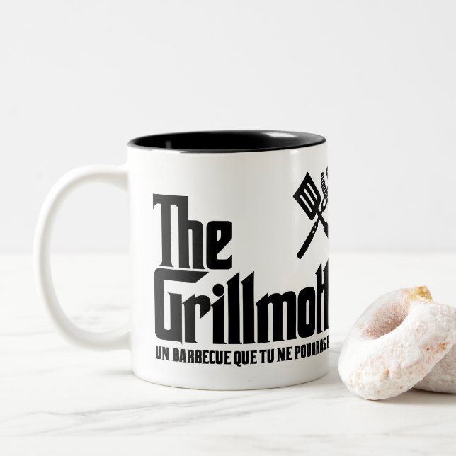 Caneca De Café Em Dois Tons A Grillmães (Com Donut)