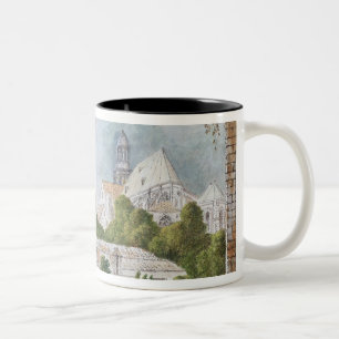 Caneca De Café Em Dois Tons A igreja nova de Sainte-Genevieve