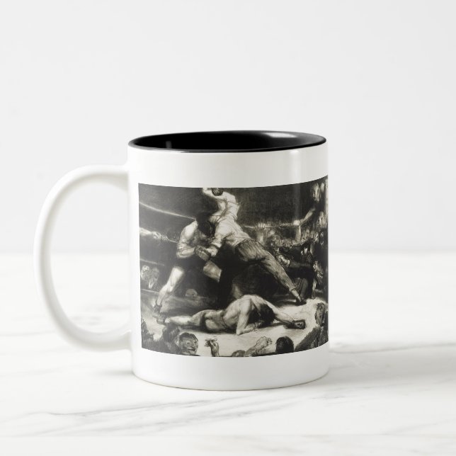 Caneca De Café Em Dois Tons A Knock-Out - George Bellows - 1921 (Esquerda)