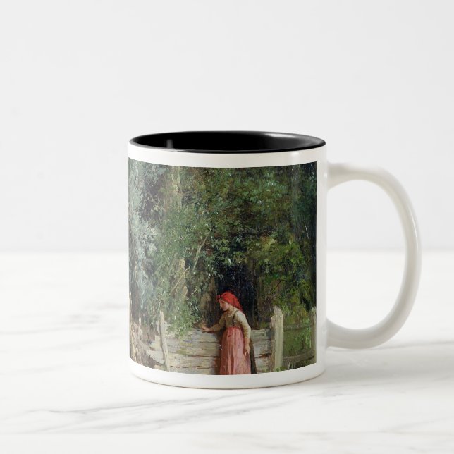 Caneca De Café Em Dois Tons A lagoa do pato (Direita)