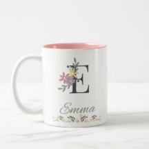 A legante mug floral rosa rosa da Emma