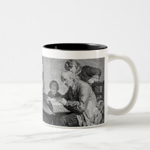 Caneca De Café Em Dois Tons A leitura da bíblia