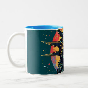 Caneca De Café Em Dois Tons A Liberdade Chama Soa Uma Caneca De Dois Tons