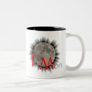 Caneca De Café Em Dois Tons A lua, la lune, la luna, taça the moon