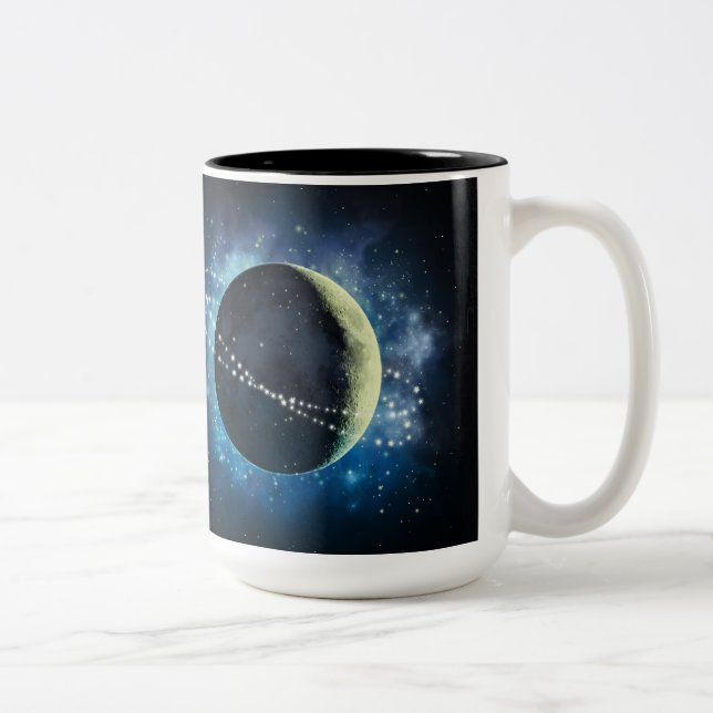 Caneca De Café Em Dois Tons A Lua - Mug, Taça (Direita)