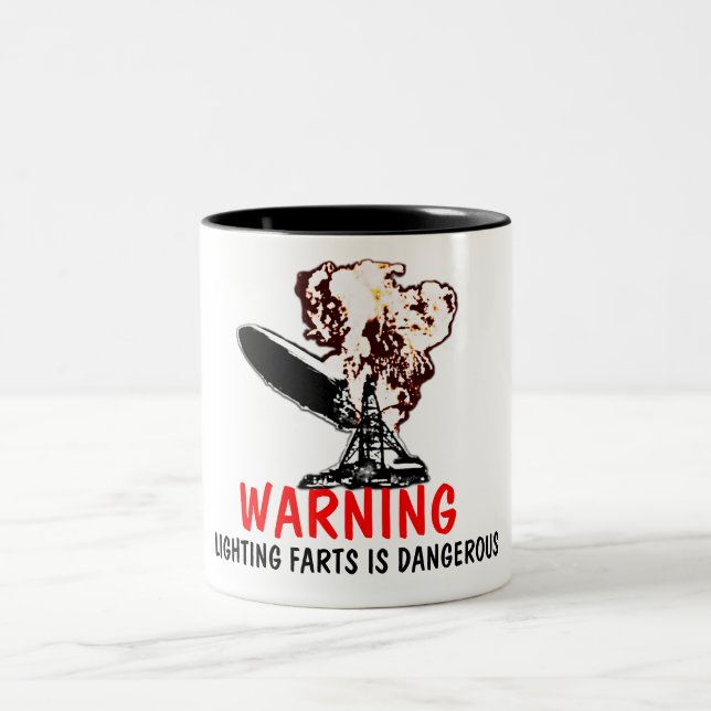 Caneca De Café Em Dois Tons A luz farts (Centro)