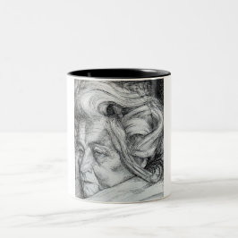 Caneca De Café Em Dois Tons A Mãe (de Umberto Boccioni)