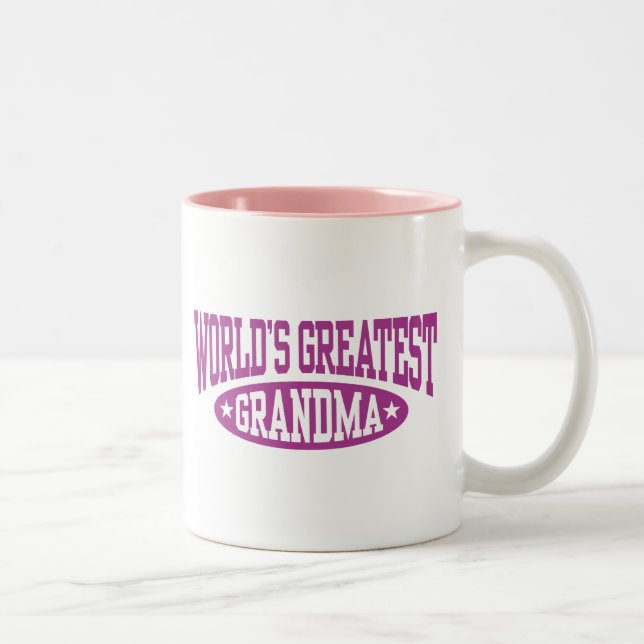 Caneca De Café Em Dois Tons A maior avó do mundo (Direita)