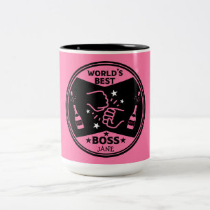 Caneca De Café Em Dois Tons A maior chefe do mundo