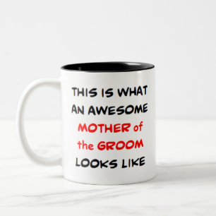 Caneca De Café Em Dois Tons a maravilhosa mãe do noivo