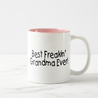 Caneca De Café Em Dois Tons A melhor avó de Freakin nunca