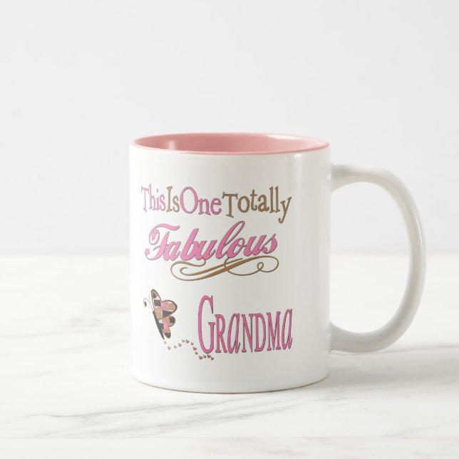 Caneca De Café Em Dois Tons A melhor avó nunca (Direita)