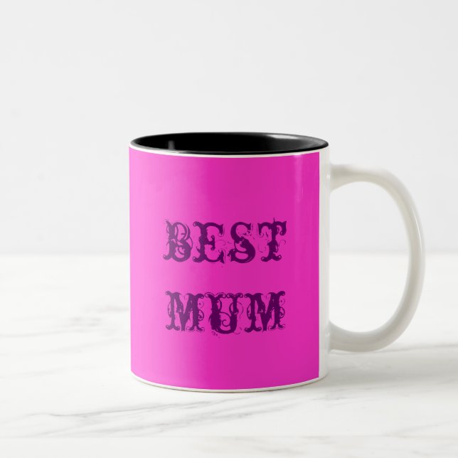 Caneca De Café Em Dois Tons a melhor mãe (Direita)