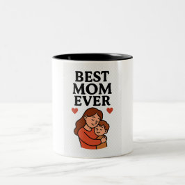 Caneca De Café Em Dois Tons A Melhor Mãe Alguma Vez Dotada De Café Mug