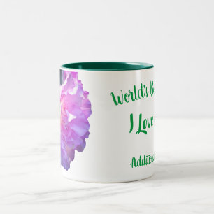 Caneca De Café Em Dois Tons A Melhor Mãe Azalea Flor do Mundo Personalizada