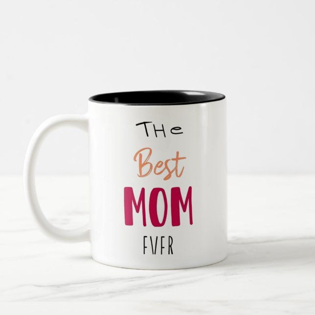 Caneca De Café Em Dois Tons A Melhor Mãe Cada Tone De Café (Esquerda)