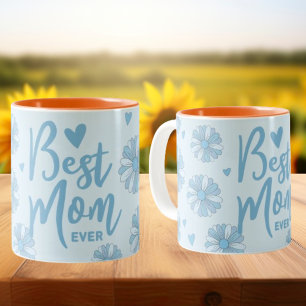 Caneca De Café Em Dois Tons A Melhor Mãe De Dia de as mães Mug