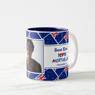 Caneca De Café Em Dois Tons A MELHOR MÃE KIWI Personalizou NOVA Foto ZEALAND