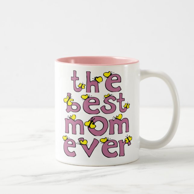 Caneca De Café Em Dois Tons a melhor mãe que já passou. (Direita)