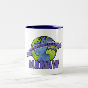 Caneca De Café Em Dois Tons A Melhor Mamaw do Mundo
