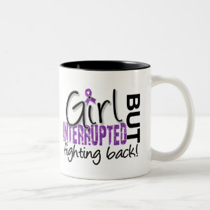 Caneca De Café Em Dois Tons A menina interrompeu a malformação de 2 Chiari