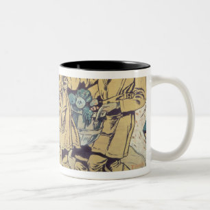 Caneca De Café Em Dois Tons A menina na terra serve a necessidade da nação