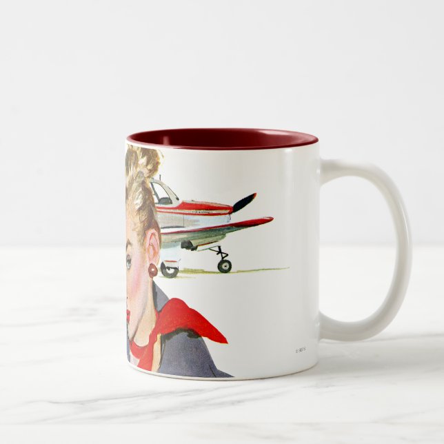 Caneca De Café Em Dois Tons A menina que roubou aviões (Direita)