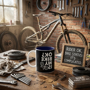 Caneca De Café Em Dois Tons A Minha Bicicleta Está Engraçada?