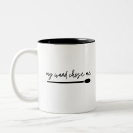Caneca De Café Em Dois Tons "A minha varinha me escolheu" Baton-Mug do Conduto