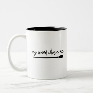 Caneca De Café Em Dois Tons "A minha varinha me escolheu" Baton-Mug do Conduto