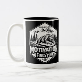 Caneca De Café Em Dois Tons A Motivação O Encontra