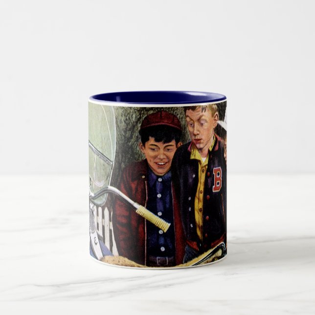 Caneca De Café Em Dois Tons A motocicleta de Tex (Centro)