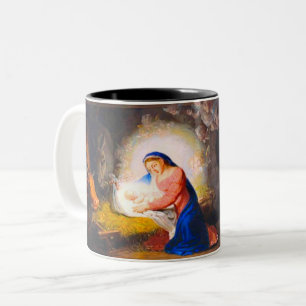 Caneca De Café Em Dois Tons A Natividade do Cristo