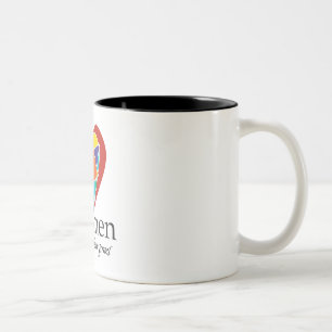 Caneca De Café Em Dois Tons A nossa própria mulher do Templo Israel