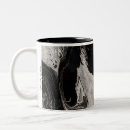 Caneca De Café Em Dois Tons A obscuridade transforma-se noite
