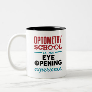 Caneca De Café Em Dois Tons A Optometria é uma experiência de abertura dos olh