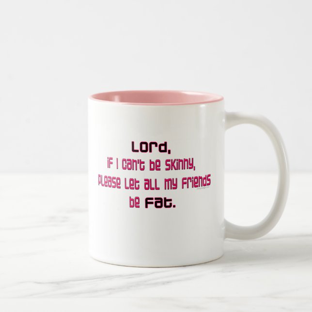 Caneca De Café Em Dois Tons A oração da dieta (Direita)