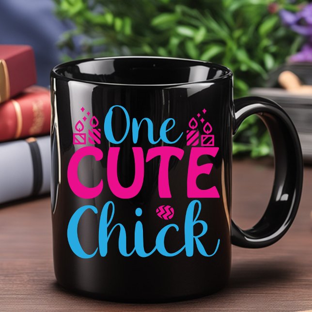 Caneca De Café Em Dois Tons A páscoa está chegando. Tradições (Criador carregado)