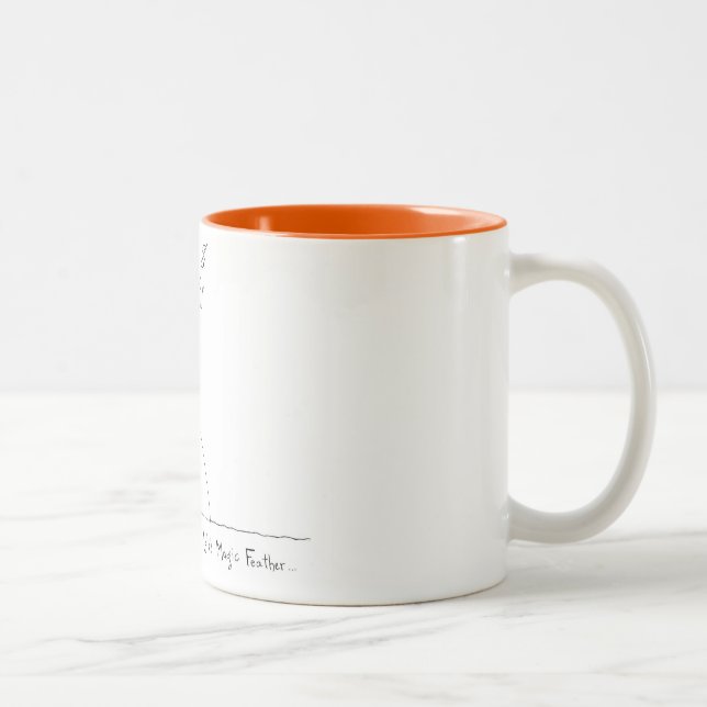 Caneca De Café Em Dois Tons A pena mágica de Lola (Direita)