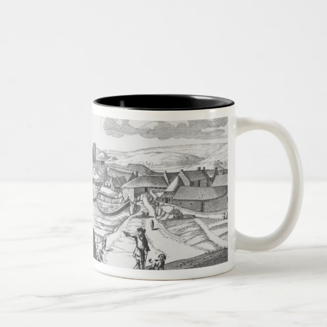Caneca De Café Em Dois Tons A perspectiva do castelo esterlino (Direita)