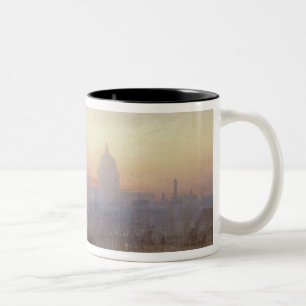 Caneca De Café Em Dois Tons A piscina de Londres no pôr-do-sol, 1876