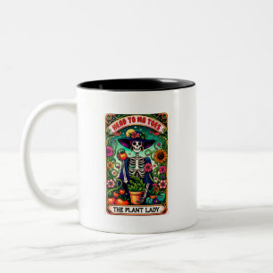Caneca De Café Em Dois Tons A Planta Lady Tarot Card Mug