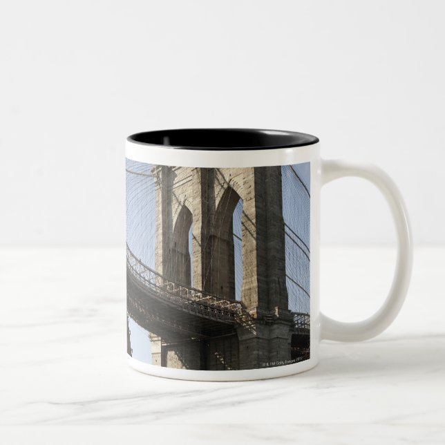 Caneca De Café Em Dois Tons A ponte de Brooklyn (Direita)
