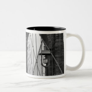 Caneca De Café Em Dois Tons A ponte de Brooklyn na Nova Iorque