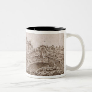 Caneca De Café Em Dois Tons A ponte de Rialto, Veneza